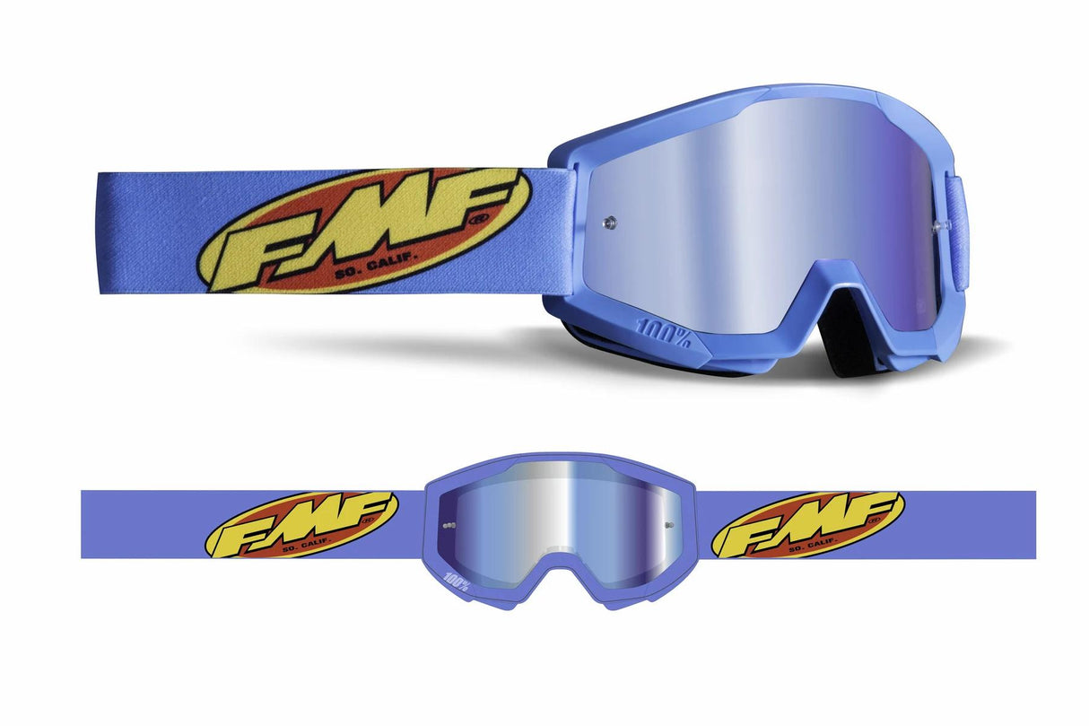 FMF POWERCORE GOGGLE - CYAN-BLUE MIRROR