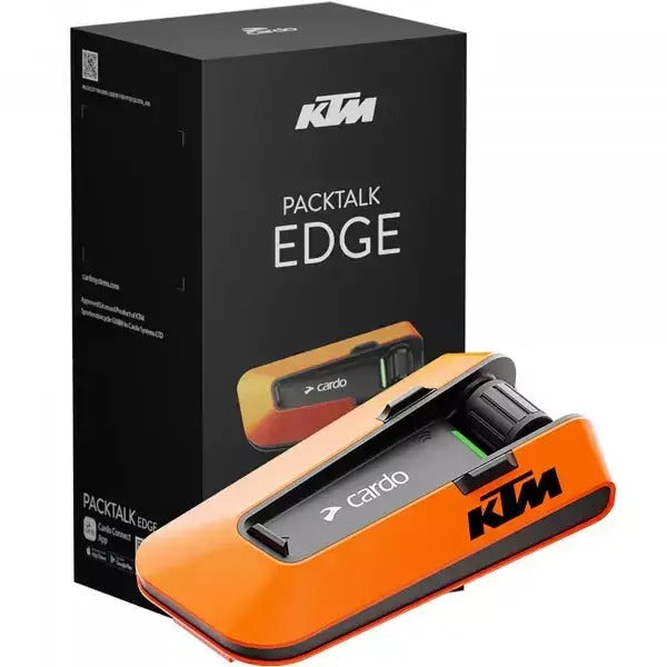 CARDO KTM PACKTALK EDGE SINGLE BLUETOOTH INTERCOM HELM