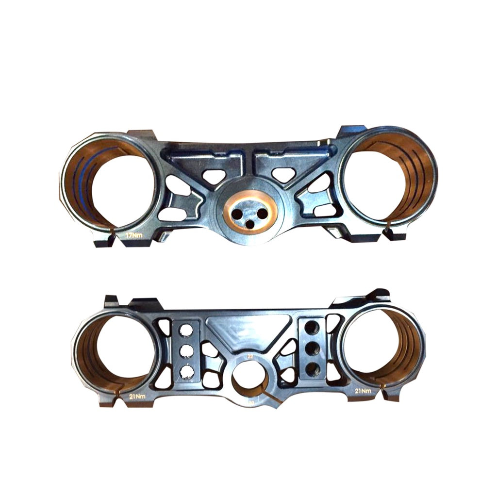 TBR ENDURO TRIPLE CLAMPS - BLUE