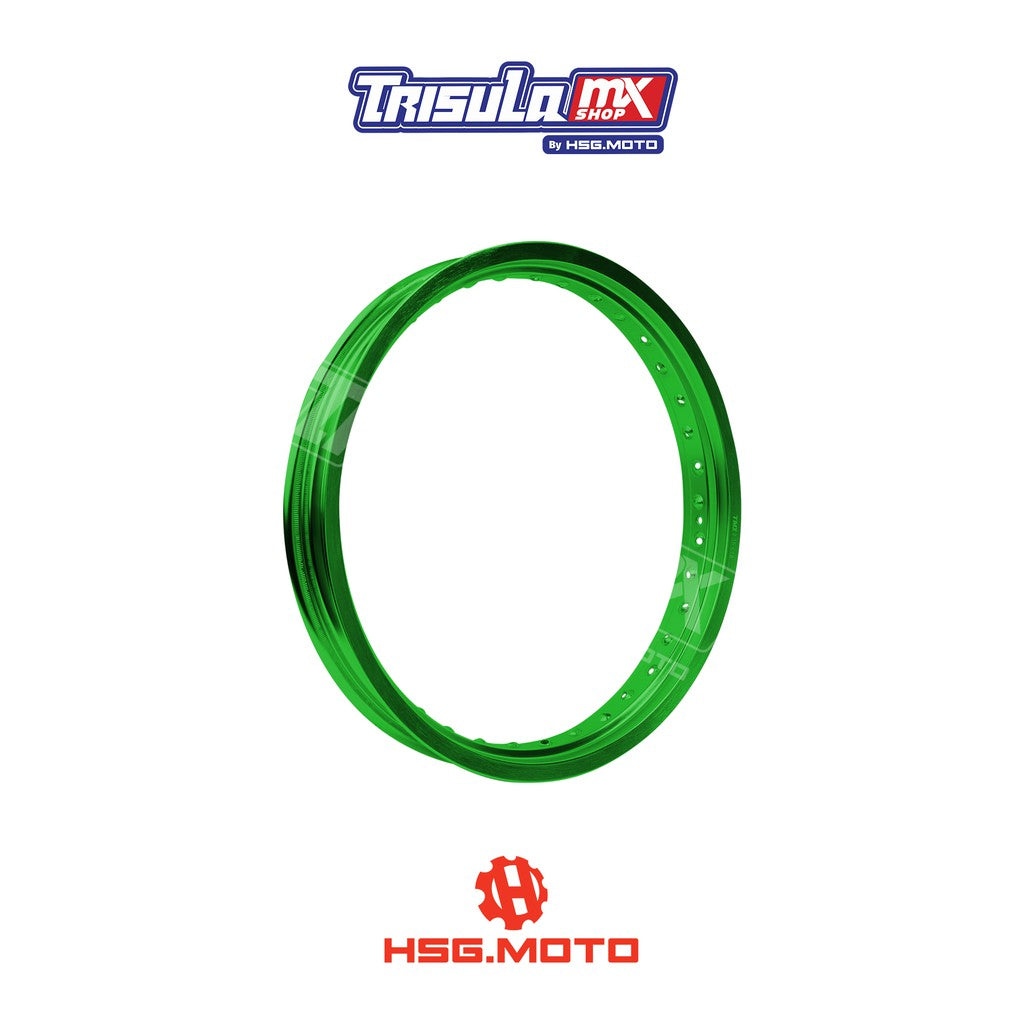 VELG TRAIL BELAKANG TMX ALUM MT RIM 2.15x18 36H - GREEN