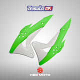 BODY SET GORDON KLX 150 - HIJAU PUTIH