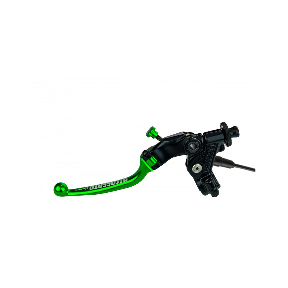 ACCOSSATO FULL CLUTCH LEVER RST 24 W/ SWITCH (GREEN)