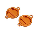 ACCOSSATO OFFROAD FILTER COVER KTM/HUSQ 4T - ORANGE