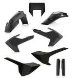 ACERBIS FULL PLASTIC KIT - BLACK - ALL HUSQ 17-19