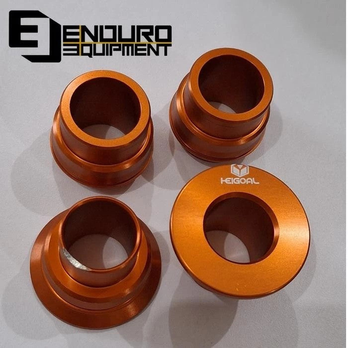 ENDURO EQUIPMENT CNC FRONT REAR WHEEL HUB SPACER KTM/HUSQ - ORANGE