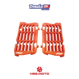FLO MOTORSPORTS HIGH FLOW RADIATOR BRACES KTM/HUSQ - ORANGE