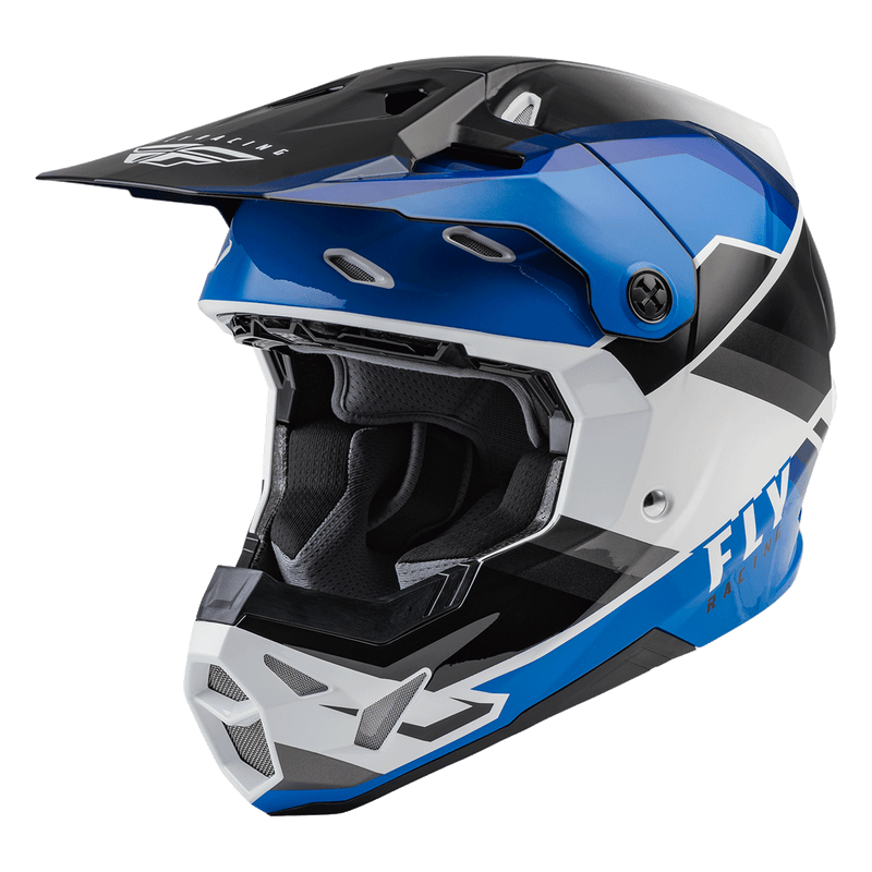 FLY RACING FORMULA CP RUSH HELMET 22 - BLACK/BLUE/WHITE