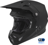 FLY RACING YOUTH FORMULA CP SOLID HELMET 22 - MATTE BLACK