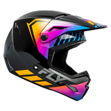 FLY RACING YOUTH KINETIC MENACE ECE HELMET 2024 - BLACK/SUNRISE