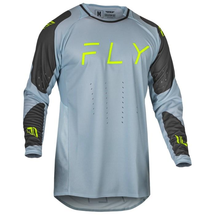 FLY EVOLUTION DST JERSEY 2024 - ICE GREY/CHARCOAL/NEON GREEN
