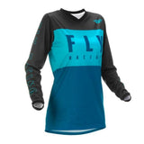 FLY F-16 WOMEN JERSEY 2022 - AQUA DARK TEAL BLACK