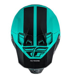 FLY RACING FORMULA ORIGIN HELMET - MATTE BLACK/TEAL