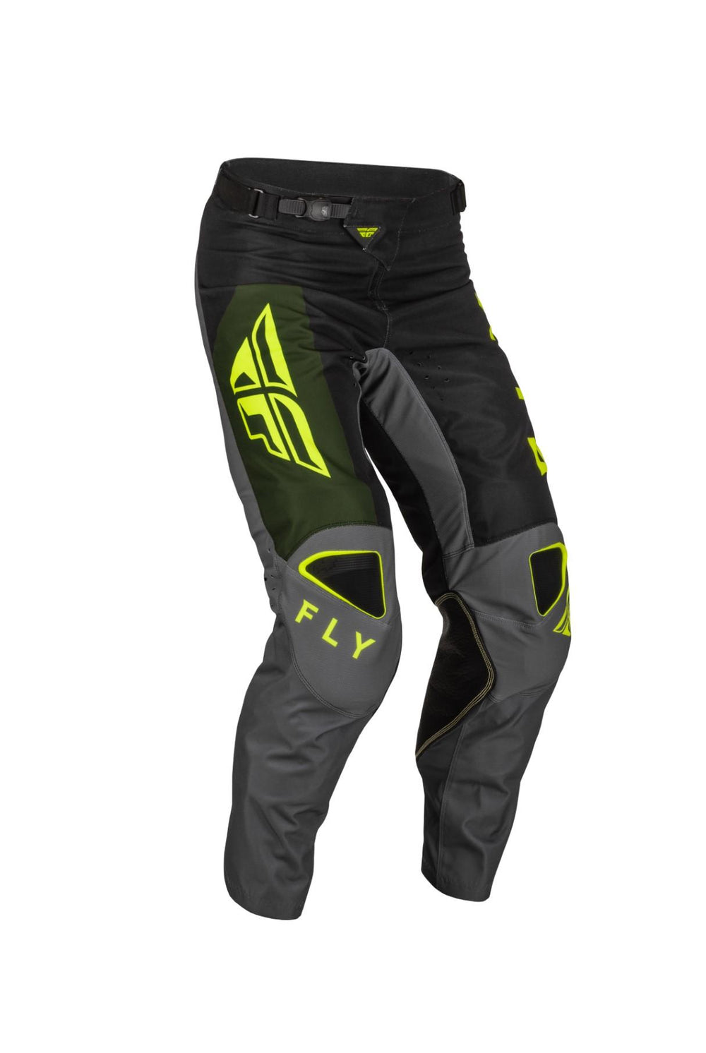FLY KINETIC JET PANTS 2023 - BLACK-OLIVE GREEN-HI-VIS
