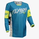 FLY KINETIC MESH KHAOS YOUTH JERSEY 2023.5 - BLUE/WHITE/HI-VIS
