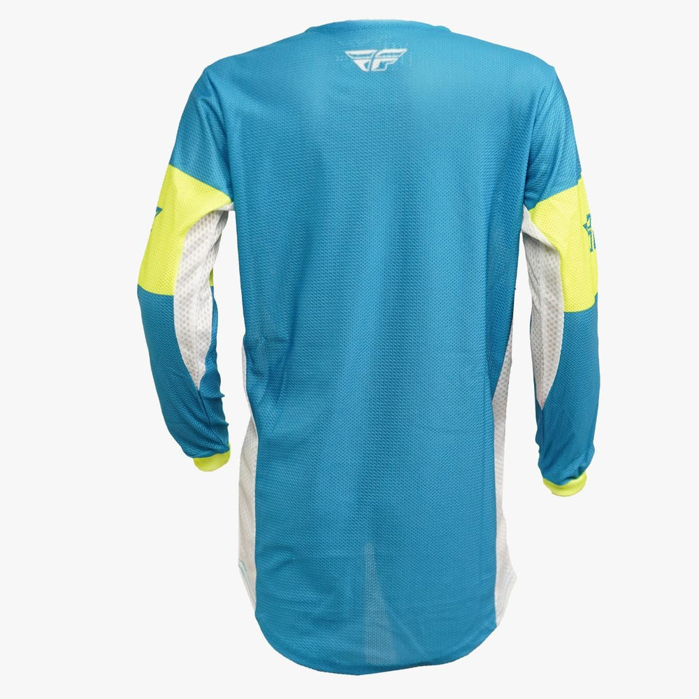 FLY KINETIC MESH KHAOS YOUTH JERSEY 2023.5 - BLUE/WHITE/HI-VIS