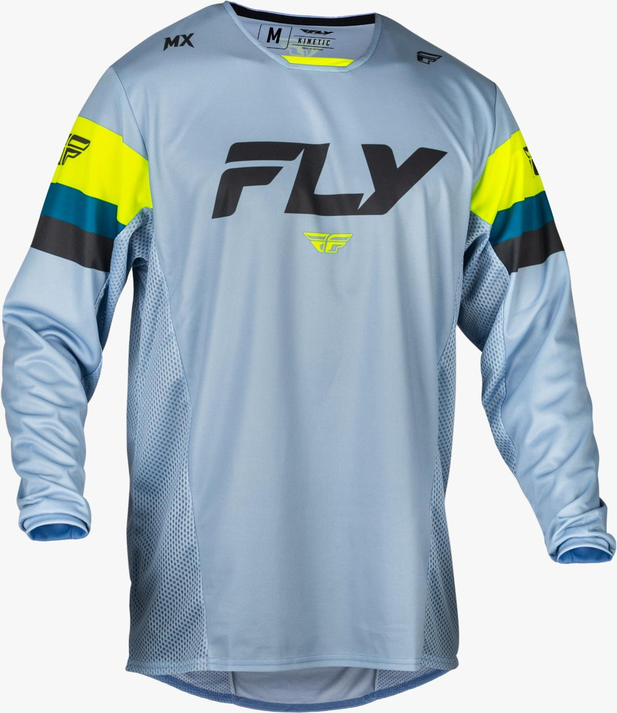 FLY KINETIC PRIX YOUTH JERSEY 2024 - ICE GREY/CHARCOAL/HI-VIS - YXL