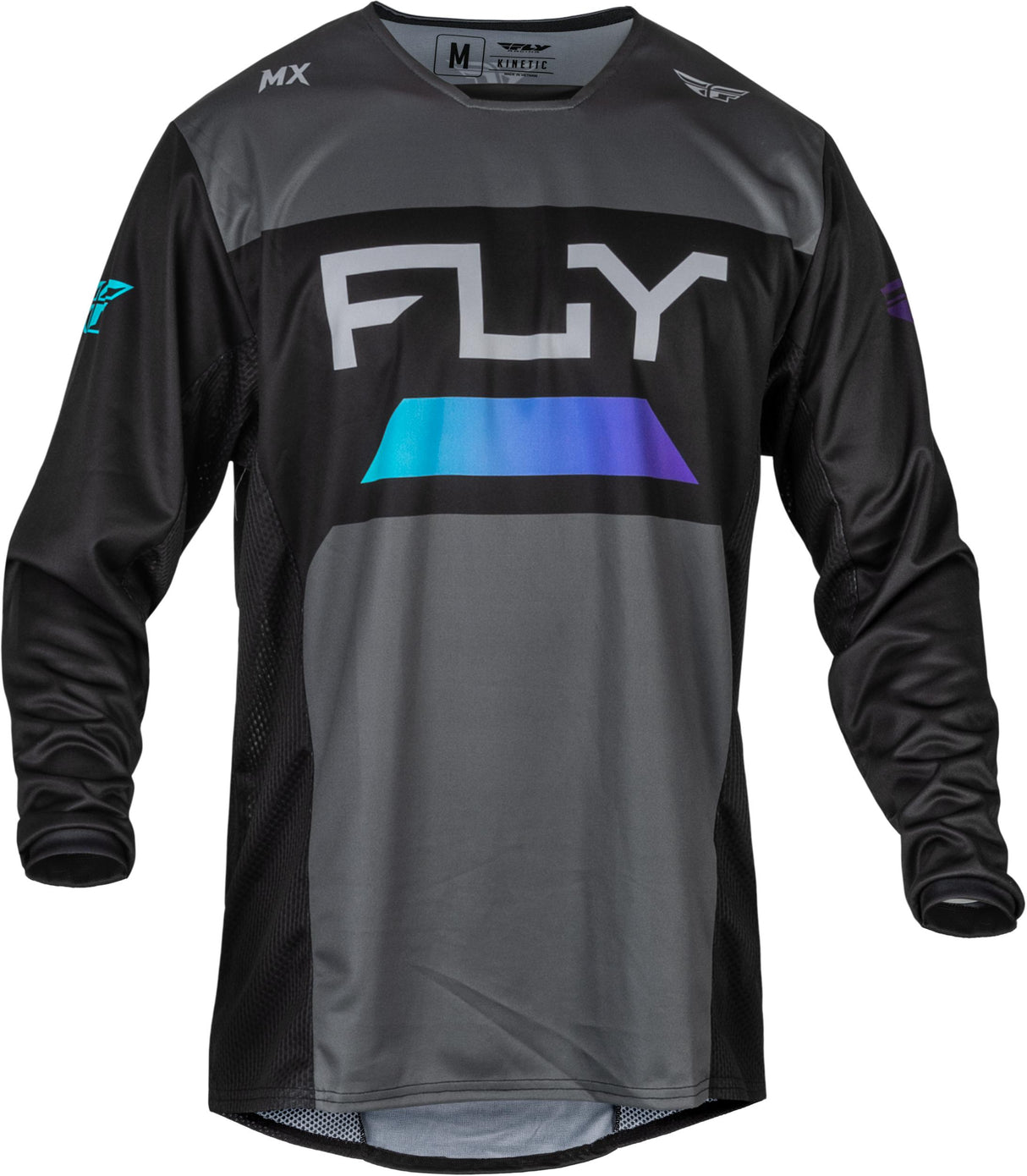 FLY KINETIC RELOAD JERSEY 2024 - CHARCOAL/BLACK/BLUE IRIDIUM