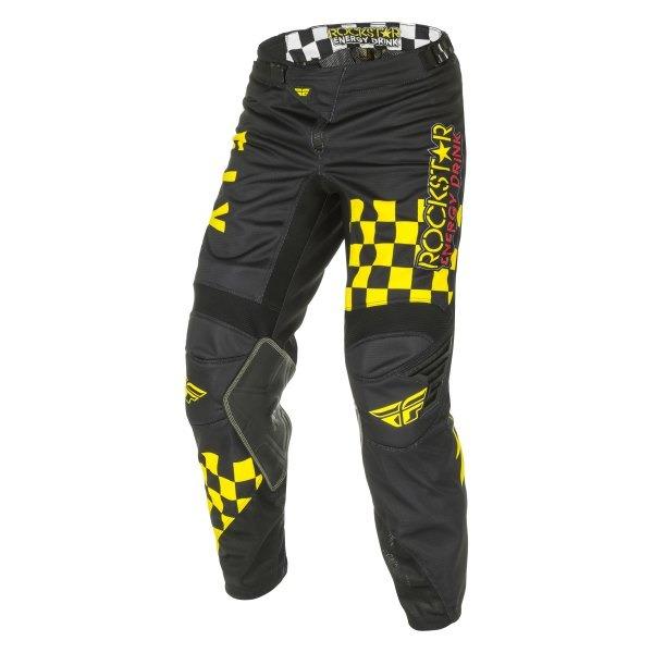 FLY KINETIC ROCKSTAR MESH PANTS - BLACK-YELLOW-RED