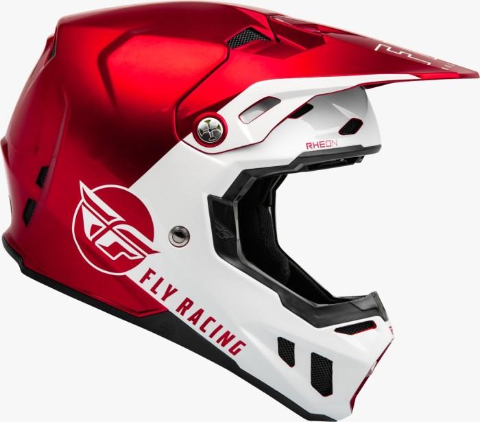FLY RACING FORMULA CC CENTRUM HELMET 23 - METALLIC RED/WHITE