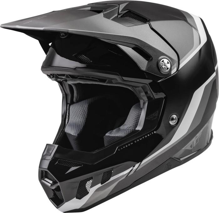 FLY RACING FORMULA CC DRIVER HELMET 22 - BLACK/CHAROCAL/WHITE