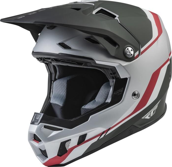 FLY RACING FORMULA CC DRIVER HELMET 22 - SILVER/RED/WHITE