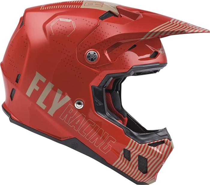 FLY RACING FORMULA CC PRIMARY HELMET - RED/KHAKI