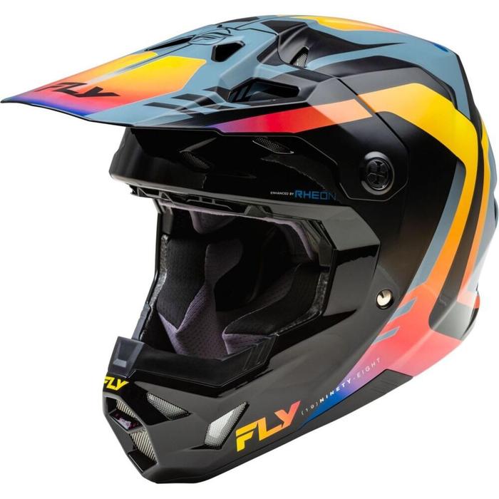 FLY RACING FORMULA CP KRYPTON HELMET 24 - GREY/BLACK/ELECTRIC FADE