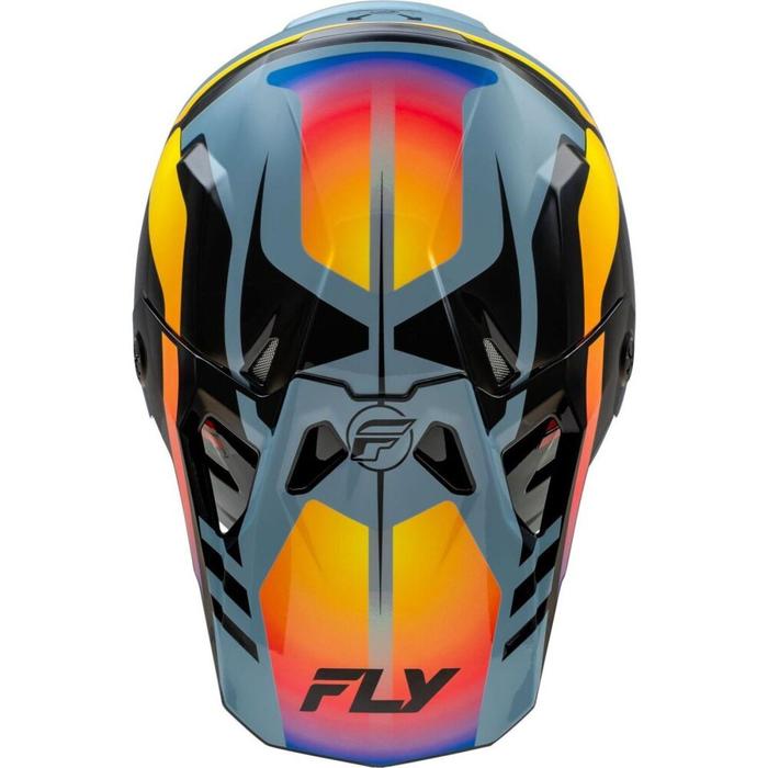 FLY RACING FORMULA CP KRYPTON HELMET 24 - GREY/BLACK/ELECTRIC FADE