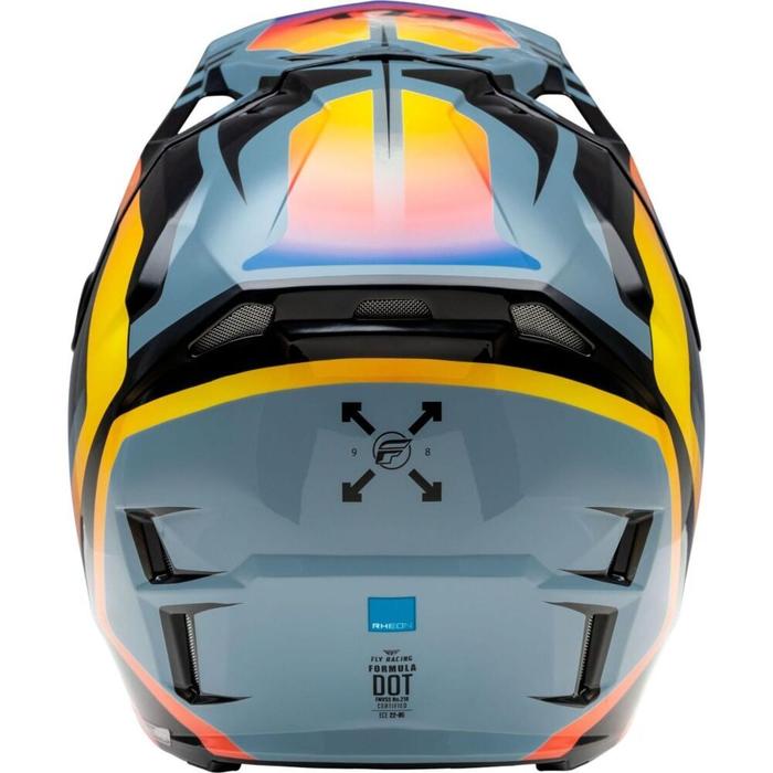 FLY RACING FORMULA CP KRYPTON HELMET 24 - GREY/BLACK/ELECTRIC FADE