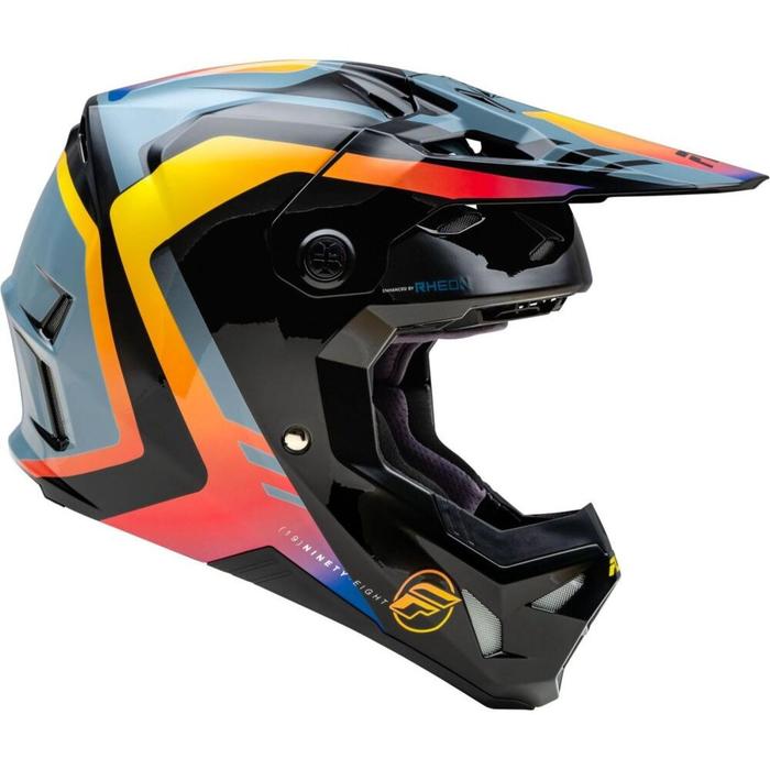 FLY RACING FORMULA CP KRYPTON HELMET 24 - GREY/BLACK/ELECTRIC FADE