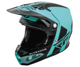 FLY RACING FORMULA ORIGIN HELMET - MATTE BLACK/TEAL