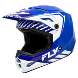 FLY RACING KINETIC MENACE HELMET 2024 - BLUE/WHITE