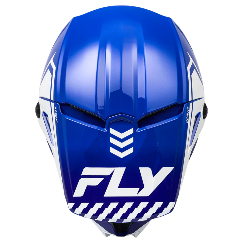 FLY RACING KINETIC MENACE HELMET 2024 - BLUE/WHITE