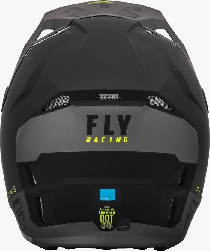 FLY RACING YOUTH FORMULA CP SLANT HELMET 23 - BLACK/GREY/HI-VIS