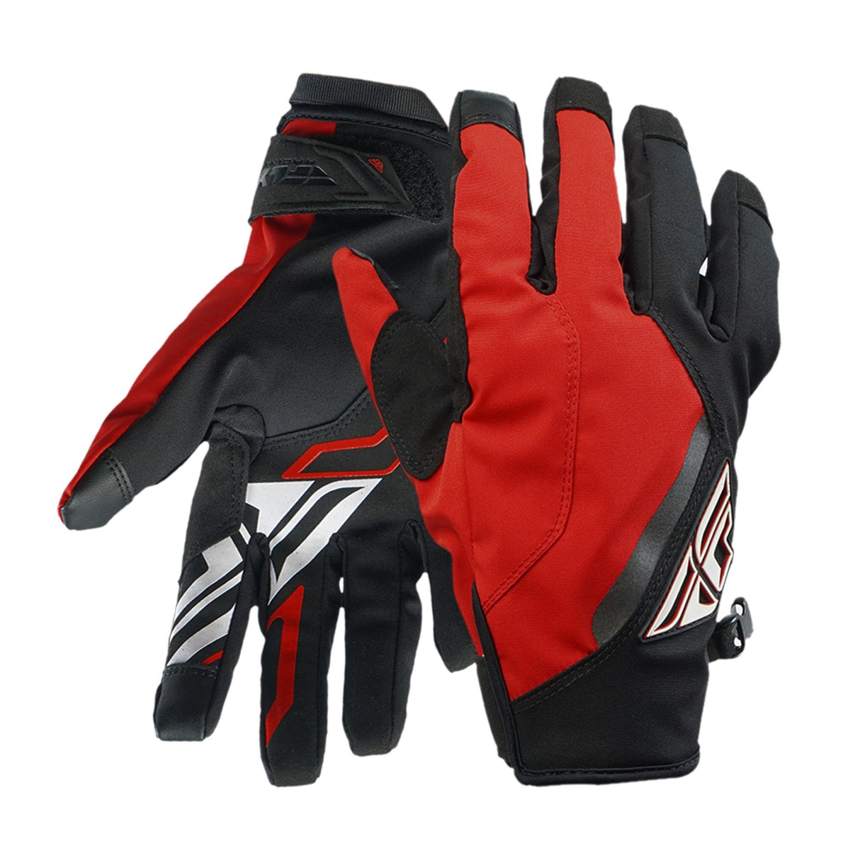 FLY TITLE GLOVES BLACK RED
