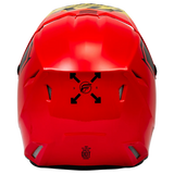 FLY RACING YOUTH KINETIC MENACE ECE HELMET 2024 - RED/BLACK/YELLOW