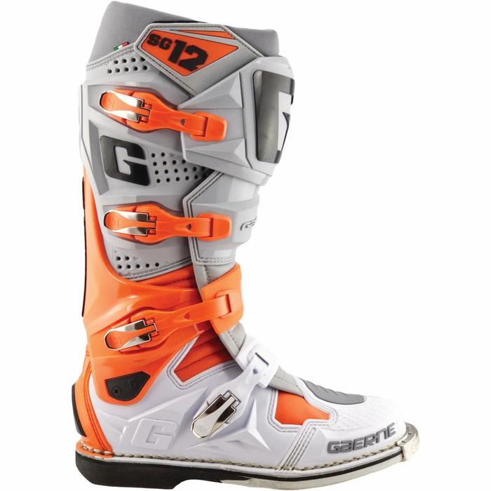 GAERNE SG-12 OFFROAD BOOTS - ORANGE-GREY-WHITE