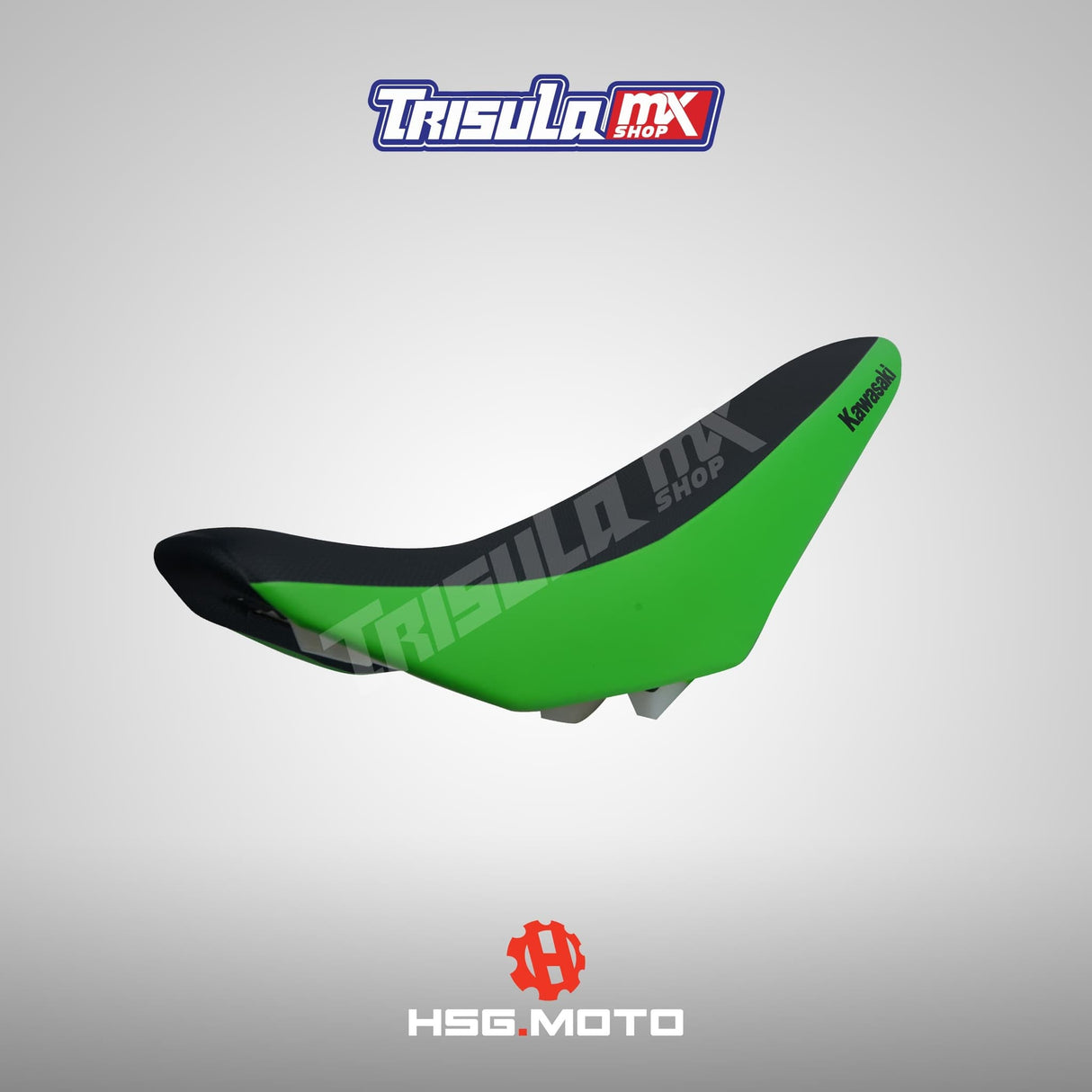 KAWASAKI SEAT ASSY BLACK+GRN/BLK 53066-0680-49D