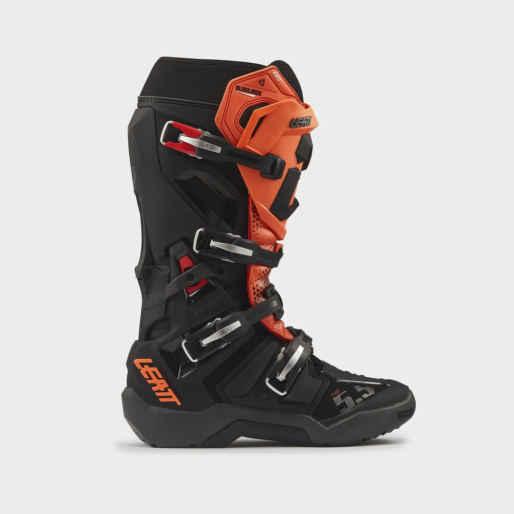 LEATT BOOT 5.5 FLEXLOCK ENDURO EVO BLACK/ORANGE