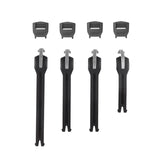 LEATT STRAP KIT MOTO 6.5 BLACK 4-PCS