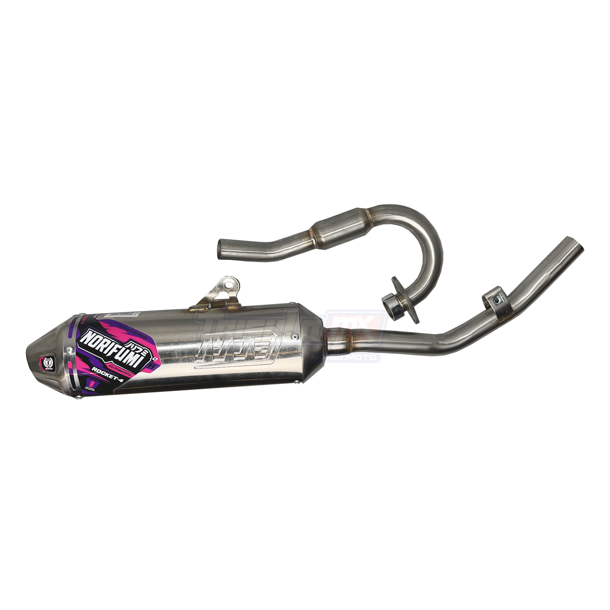 NORIFUMI EXHAUST ROCKET 4 SE KLX150 BF DTRACKER STAINLESS