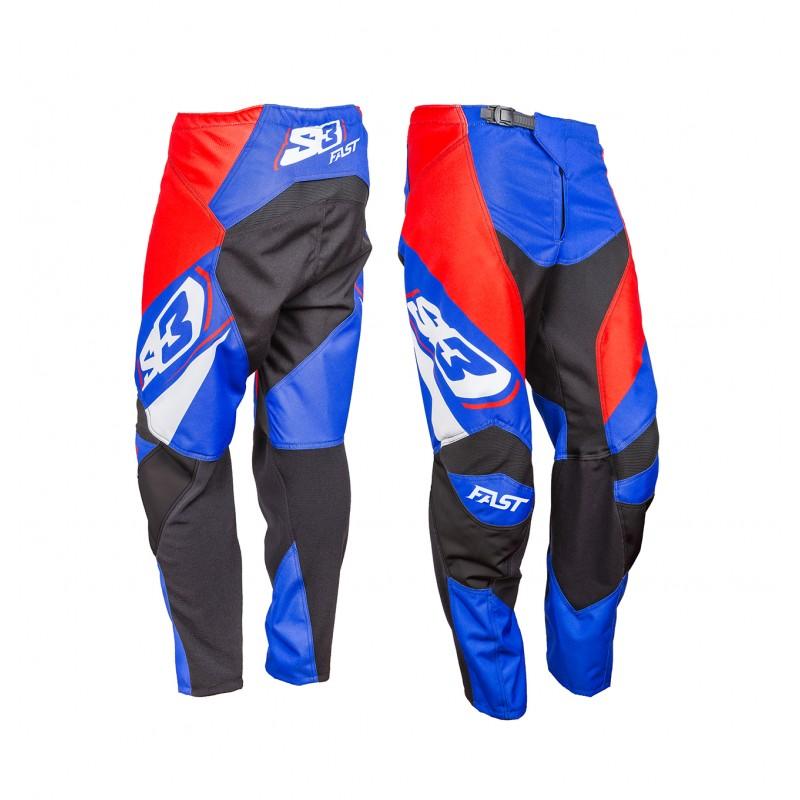 S3 ENDURO PANTS - RED/ BlUE PATRIOT