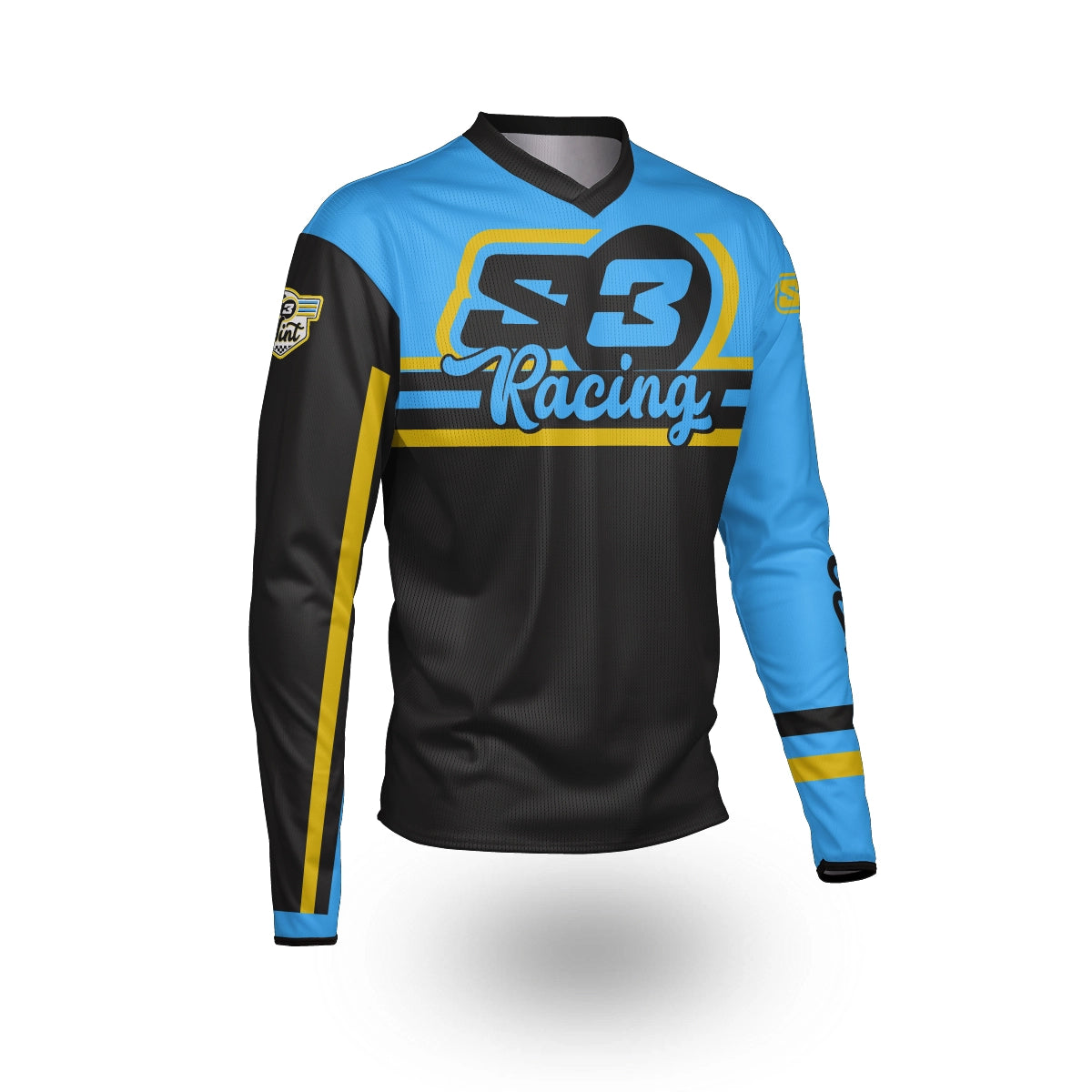 S3 SHIRT VINTAGE PILOT TRIAL JERSEY - BLUE BULTACO GULF