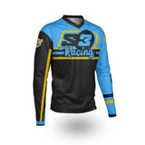 S3 SHIRT VINTAGE PILOT TRIAL JERSEY - BLUE BULTACO GULF