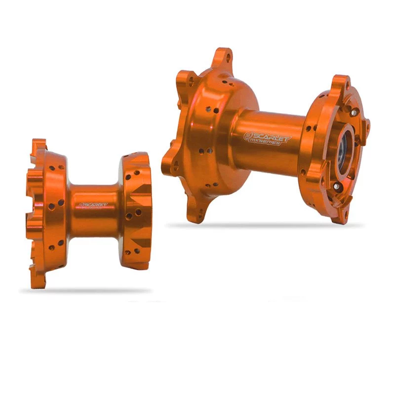 SCARLET RACING - TROMOL SET CRF150 36H DOUBLE BEARING CNC - ORANGE