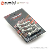 SCARLET RACING BAUT GEAR STAINLESS 6-PCS