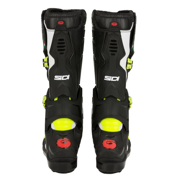 SIDI ATOJO SRS MX BOOTS - WHITE BLACK YELLOW