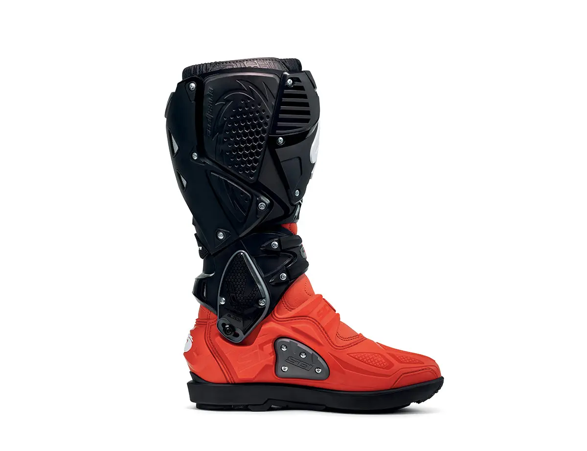 SIDI CROSSFIRE 3 SRS MX BOOTS - RED-RED-BLACK
