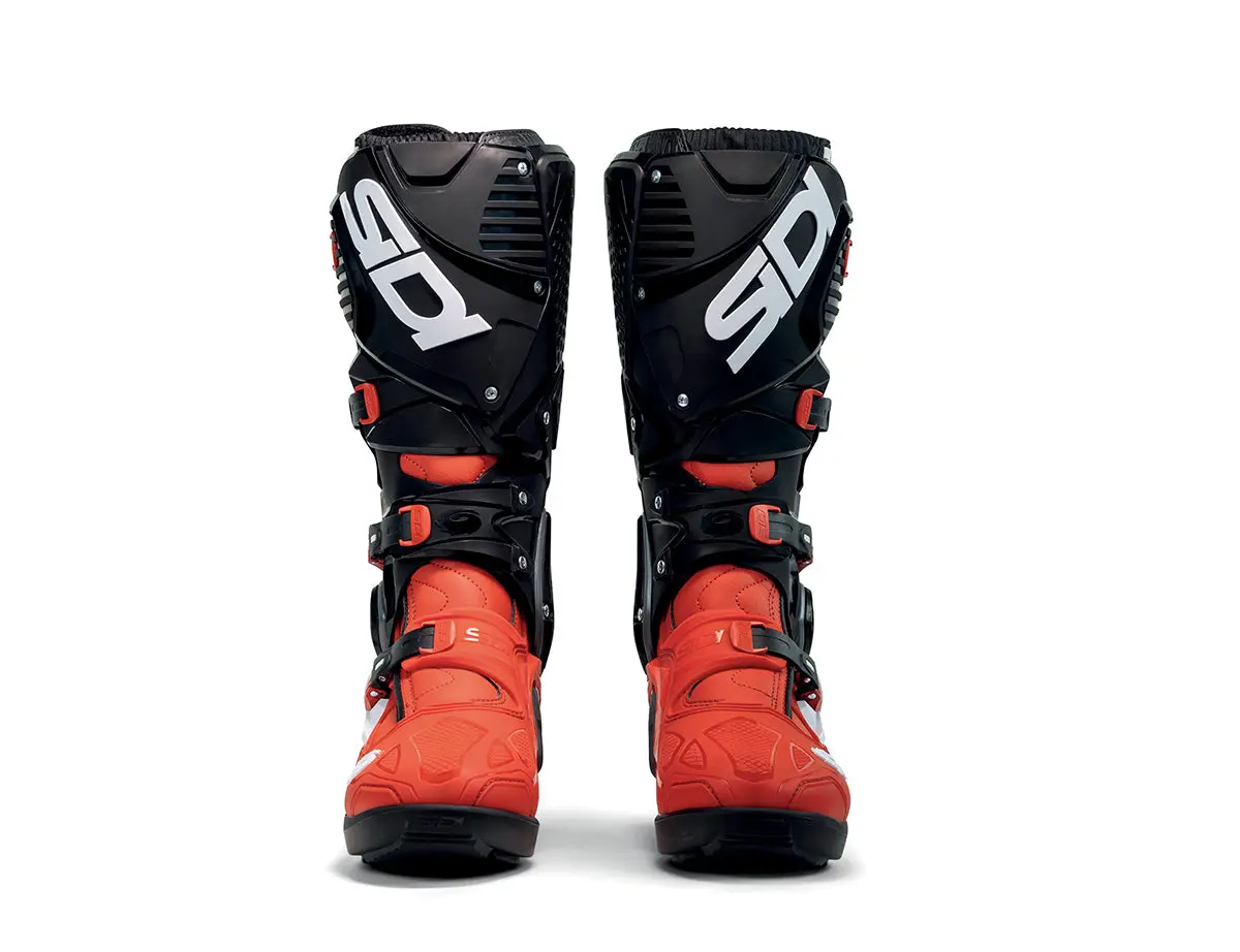 SIDI CROSSFIRE 3 SRS MX BOOTS - RED-RED-BLACK