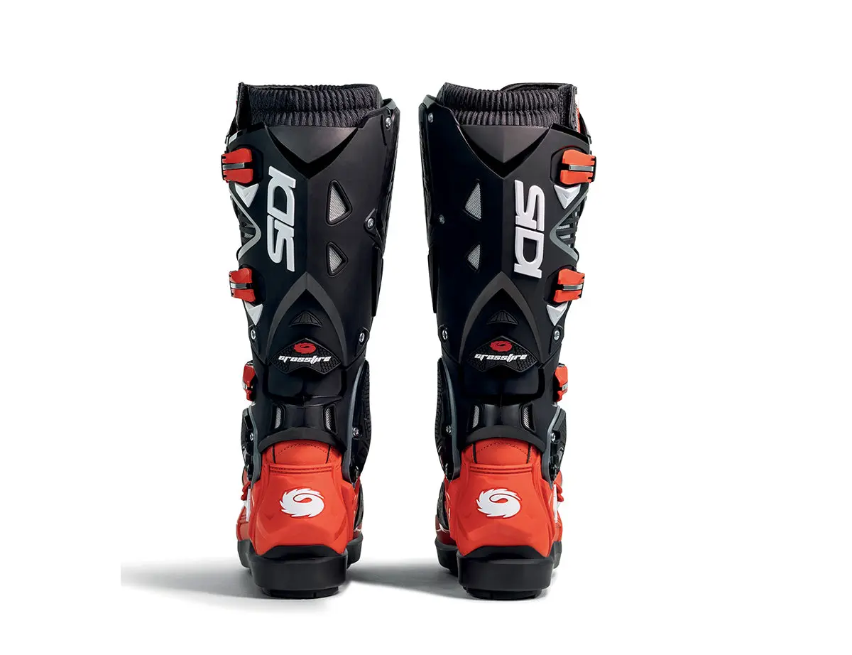 SIDI CROSSFIRE 3 SRS MX BOOTS - RED-RED-BLACK